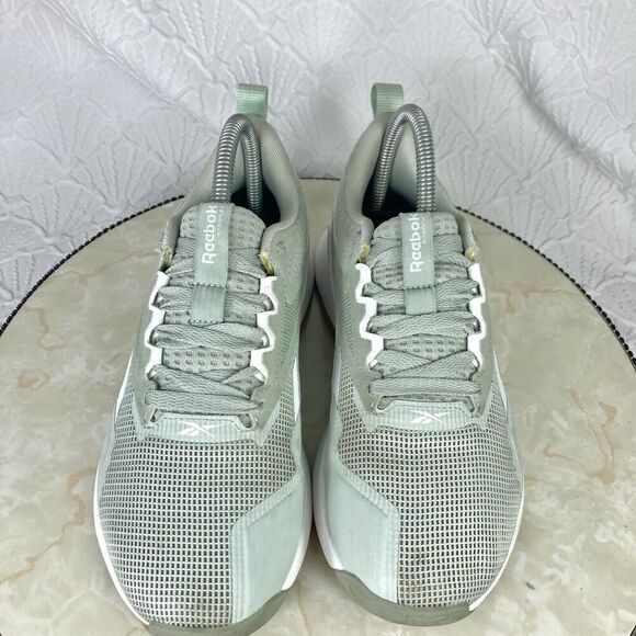 Reebok Nanoflex TR 2.0 Cross Trainer Sneakers 6.5 Sea Spray/White Athletic Shoes - Picture 4 of 12
